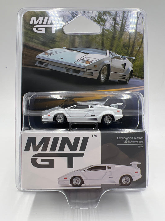Mini GT #1134 Lamborghini Countach 25th Anniversary White