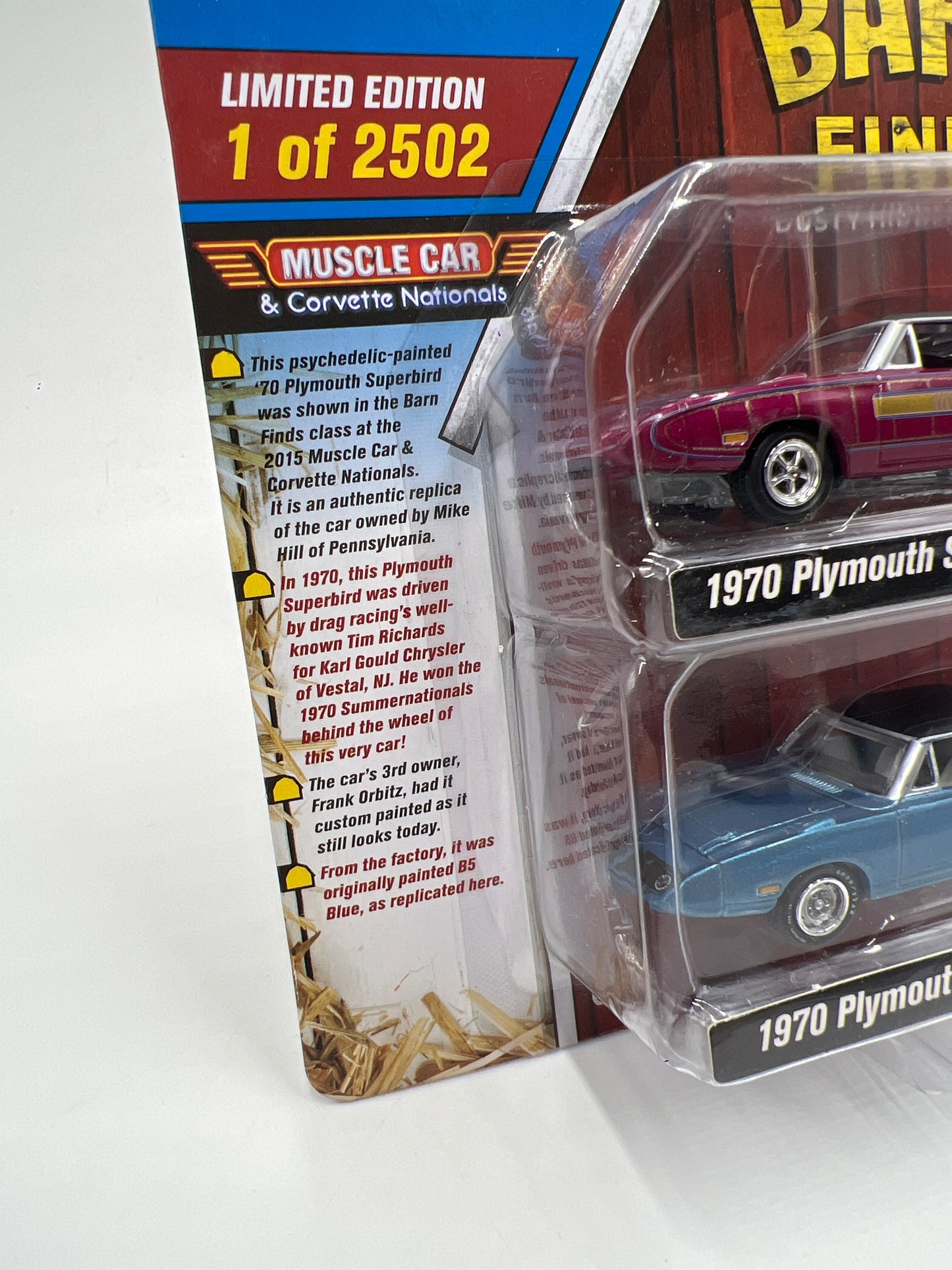 Johnny Lightning Barn Finds Release 1 1970 Plymouth Superbird 2 Pack