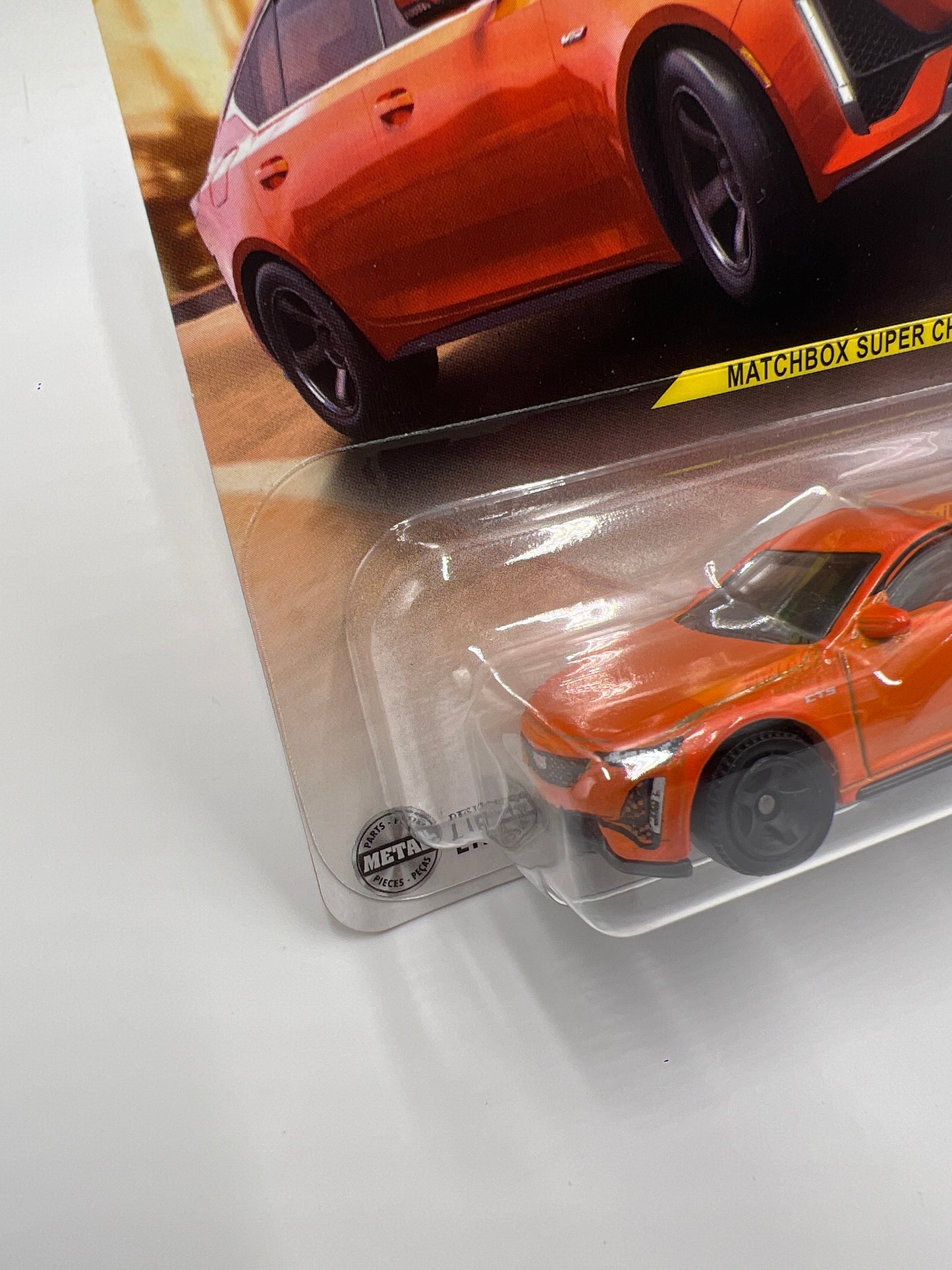 2025 Matchbox Super Chase 2021 Cadillac CT5-V Orange W/Protector