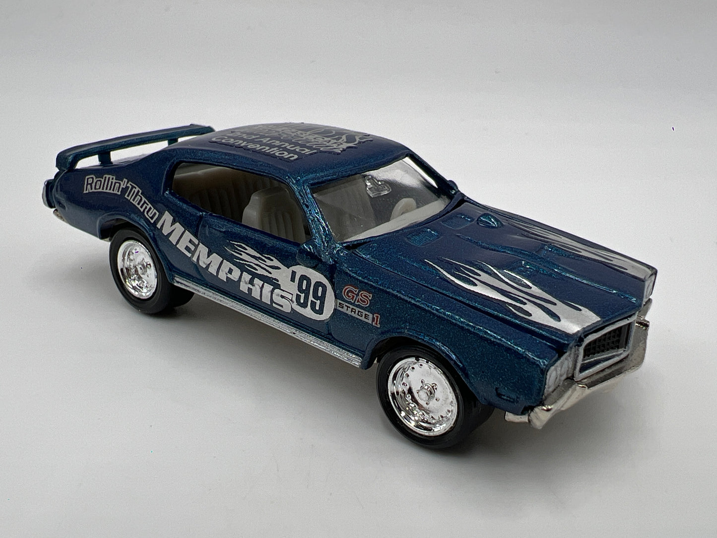 Johnny Lightning 1/64 CBs Diecast Museum 2nd Annual Convention 1/575 1970 Buick GSX Blue Loose