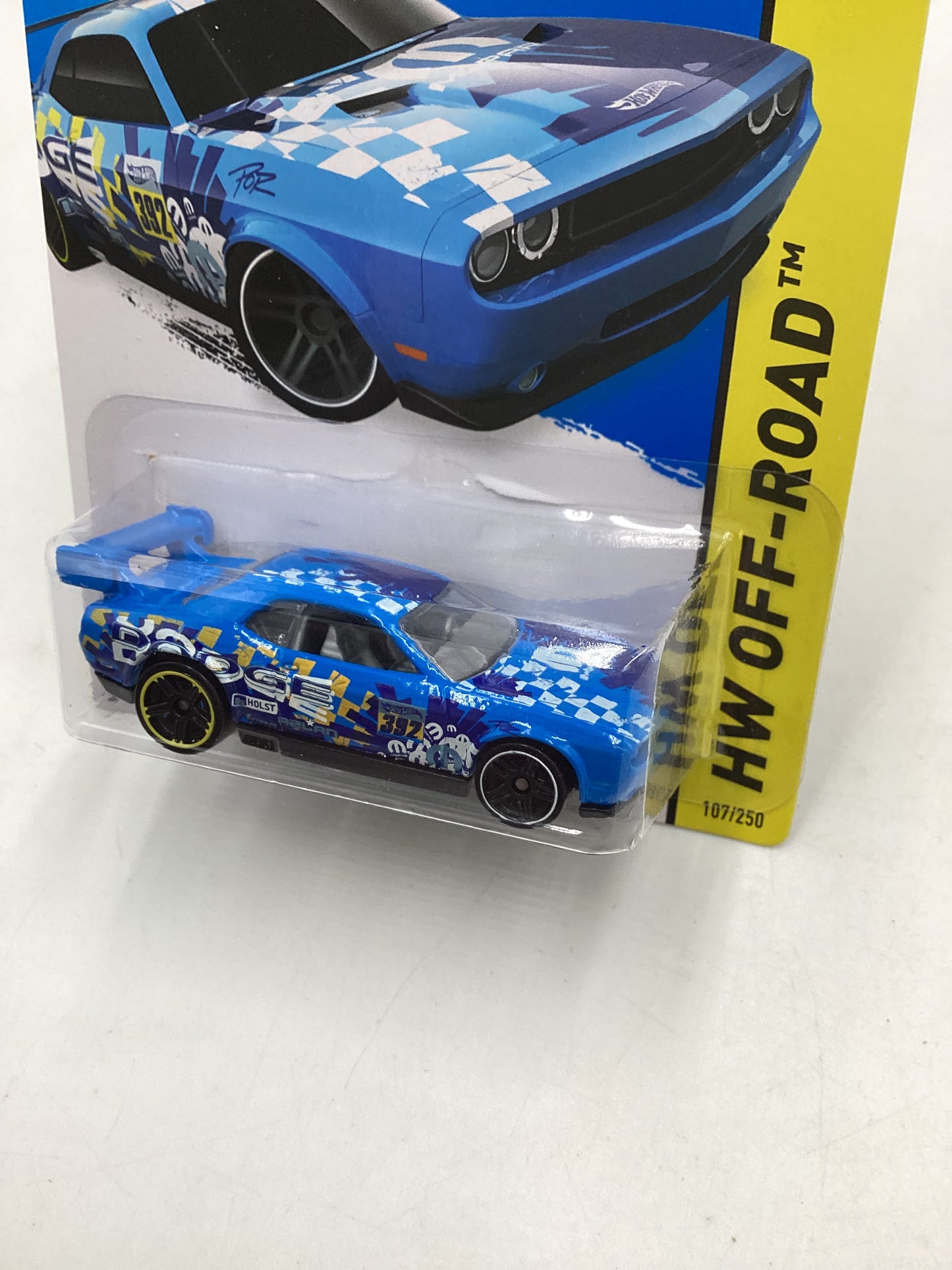 2015 Hot Wheels Kmart Exclusive #107 Dodge Challenger Drift Car Blue 234H