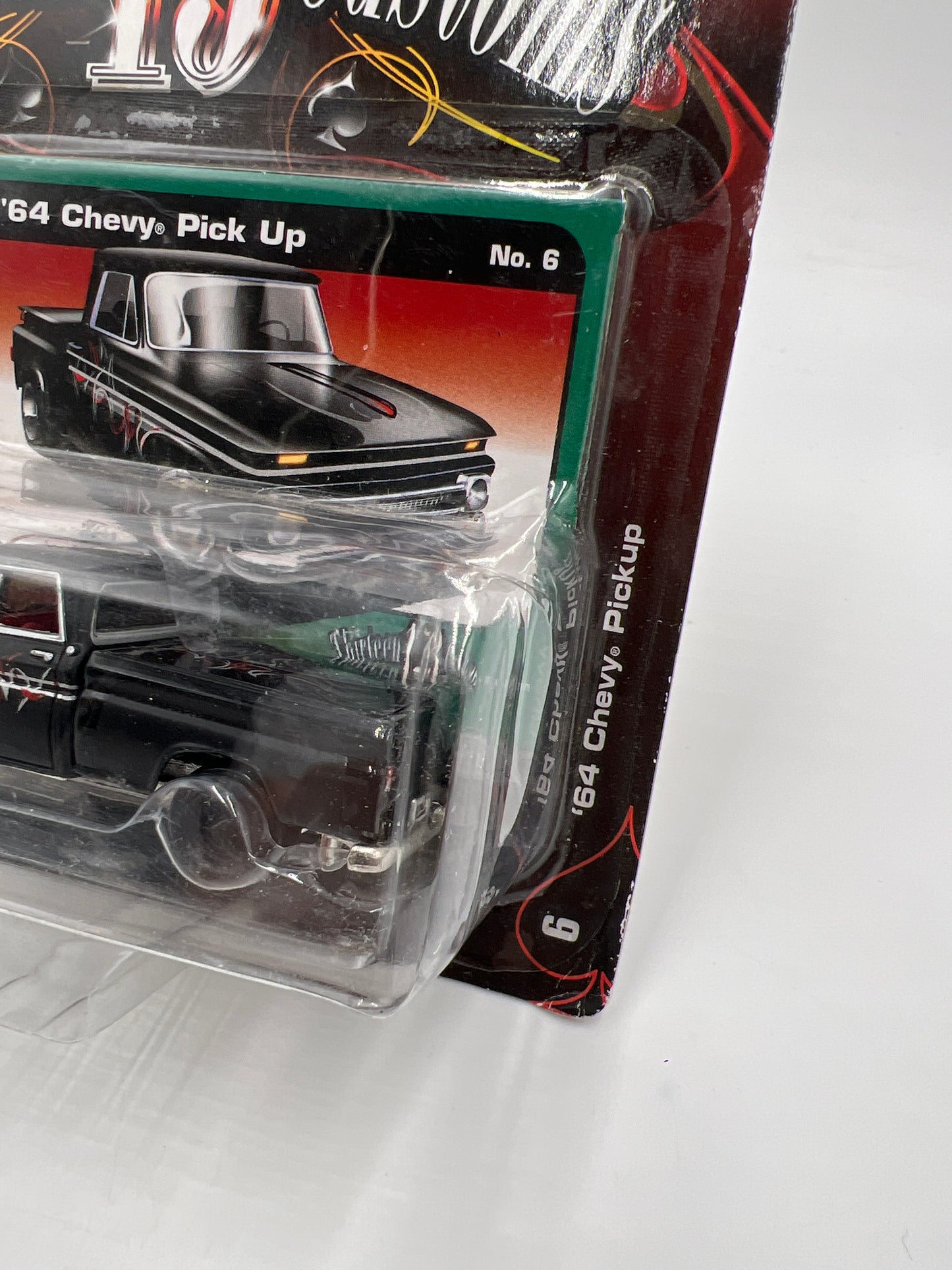 Johnny Lightning Street Freaks Thirteen Customs #6 64 Chevy Pickup Black 221G