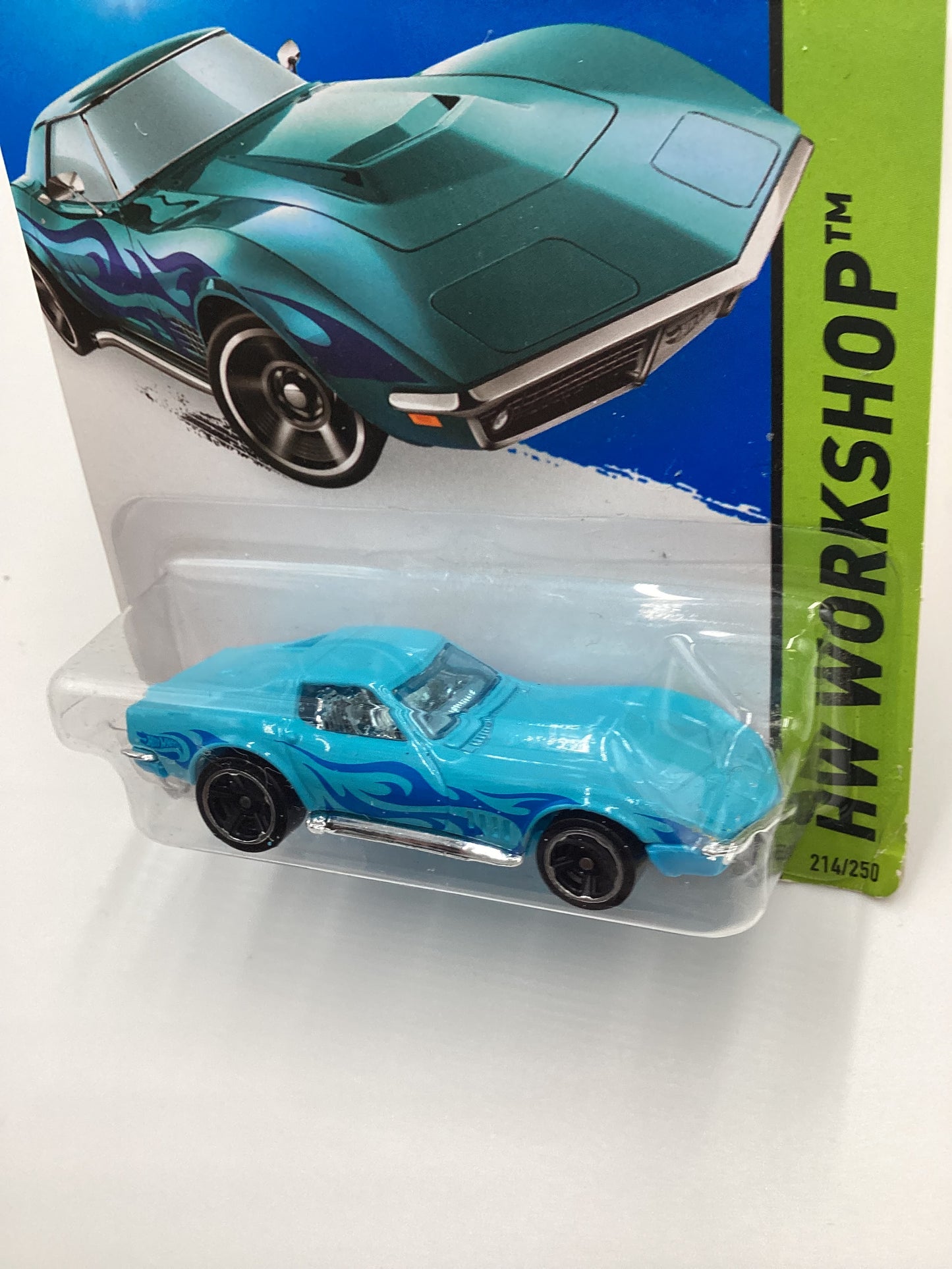 2014 Hot Wheels Kmart Exclusive #214 69 Corvette Light Blue 237F