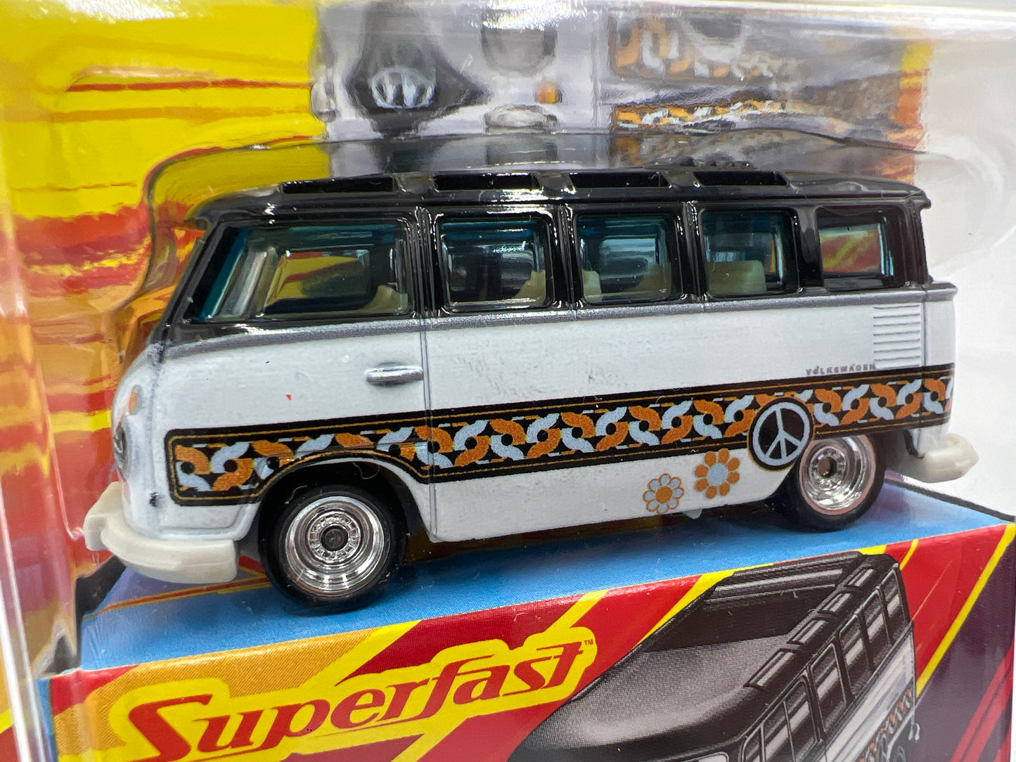 Matchbox Superfast #4 59 Volkswagen Microbus White/Black 173B