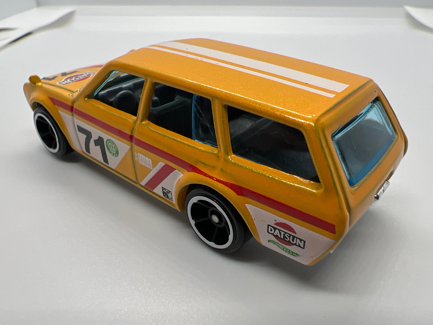 Hot Wheels 1/64 Mainline 71 Datsun 510 Wagon Yellow Loose