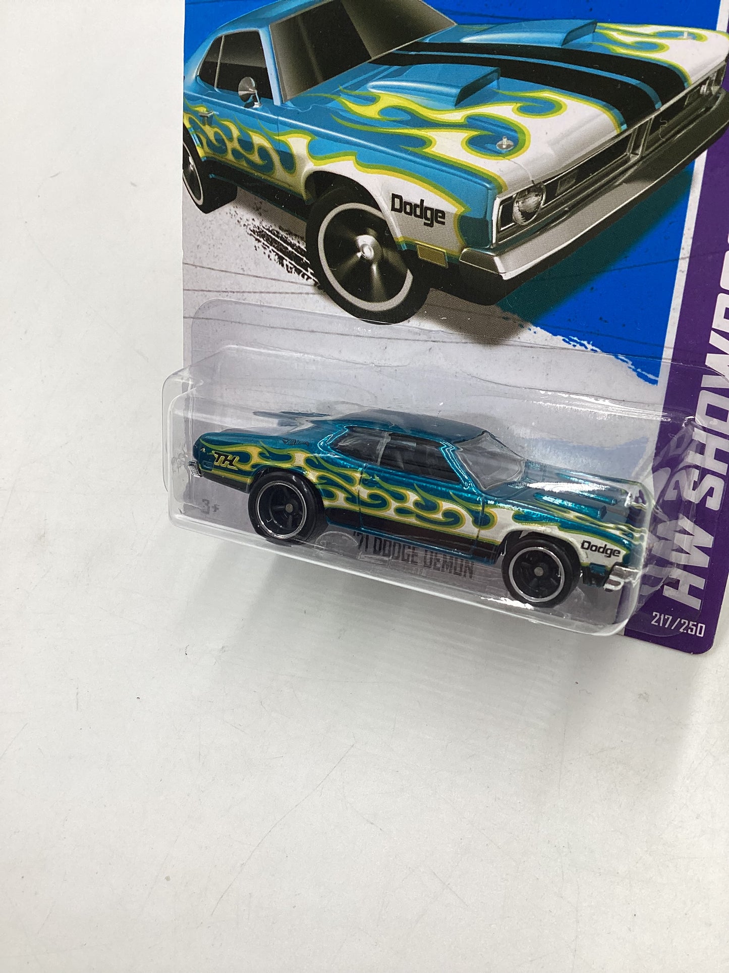 2013 Hot wheels Super Treasure Hunt #217 71 Dodge Demon W/Protector