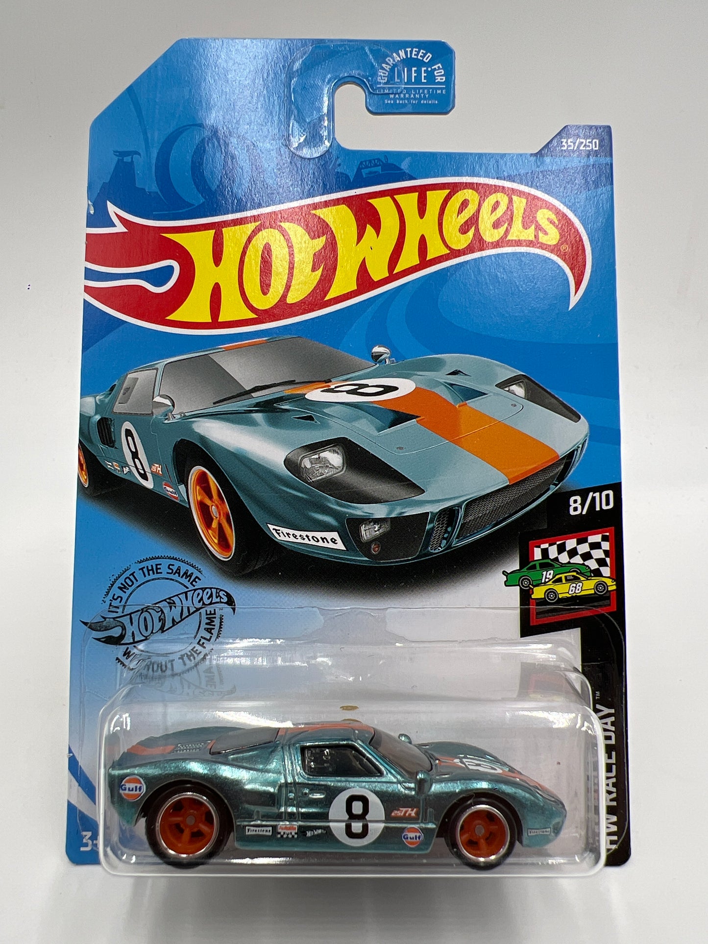 2020 Hot Wheels Super Treasure Hunt #35 Ford GT-40 Gulf Blue W/Protector