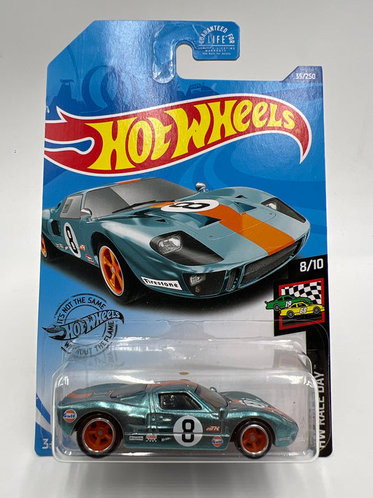 2020 Hot Wheels Super Treasure Hunt #35 Ford GT-40 Gulf Blue W/Protector