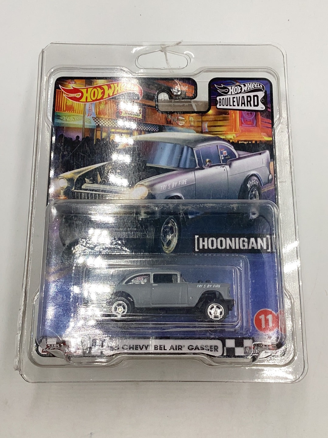 Hot Wheels Boulevard #11 55 Chevy Bel Air gasser Hoonigan