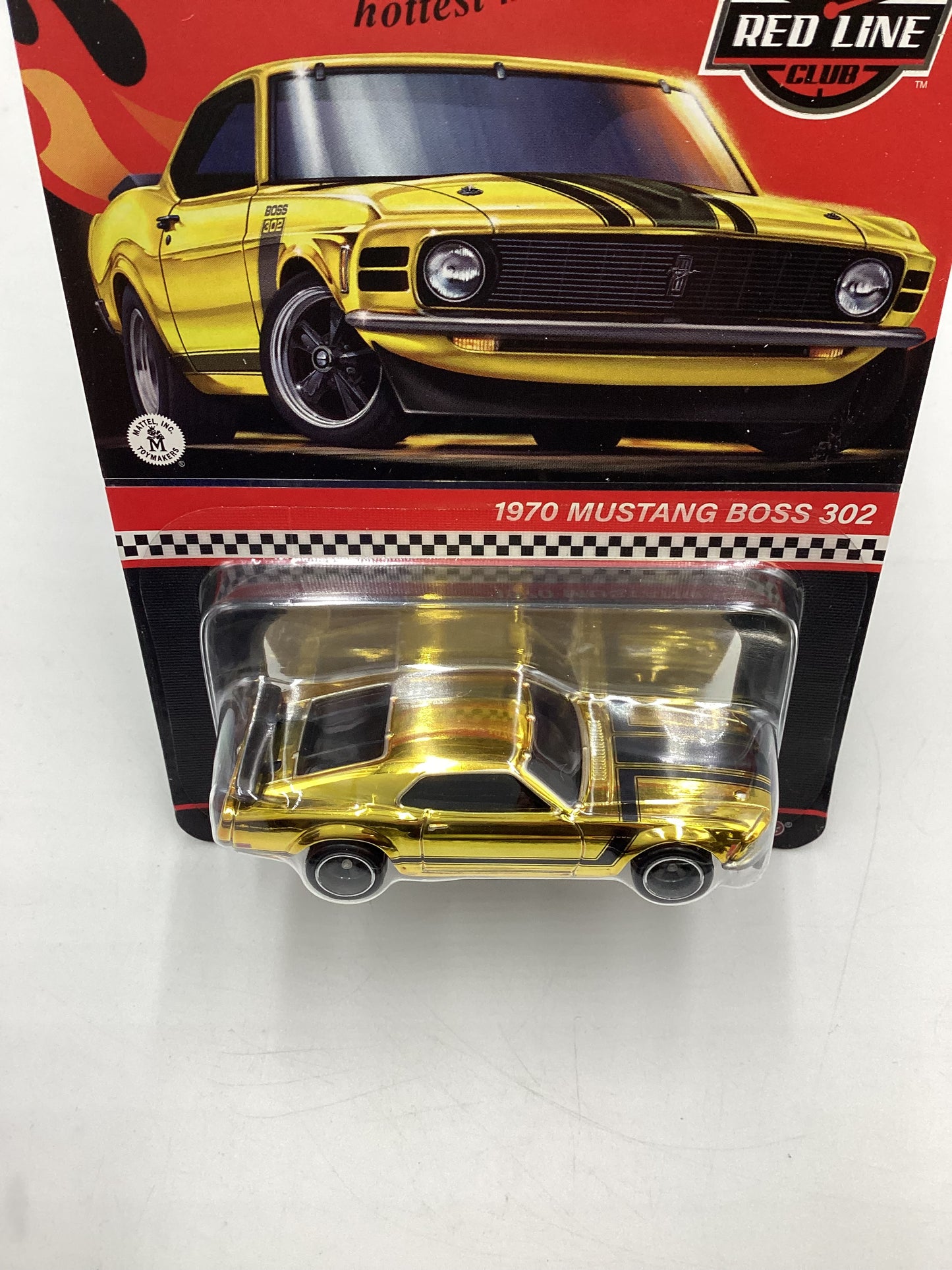 2024 Hot Wheels RLC 1970 Ford Mustang Boss 302 Gold with protector