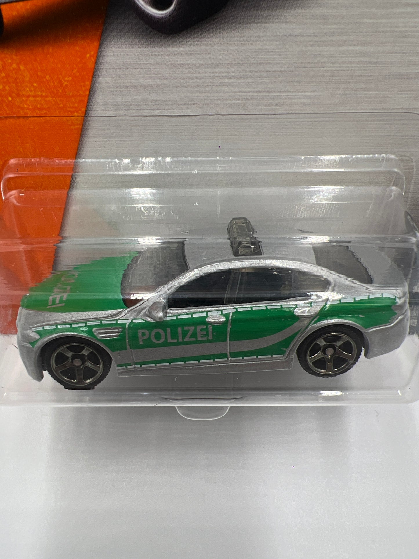 Matchbox MBX Heroic Rescue #53 BMW M5 Police Silver/Green 206B