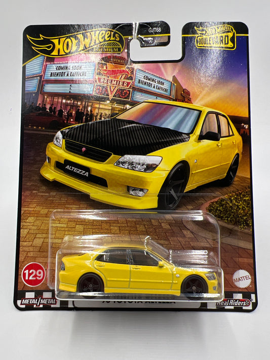 2025 Hot Wheels Premium Boulevard #129 98 Toyota Altezza Yellow 264F