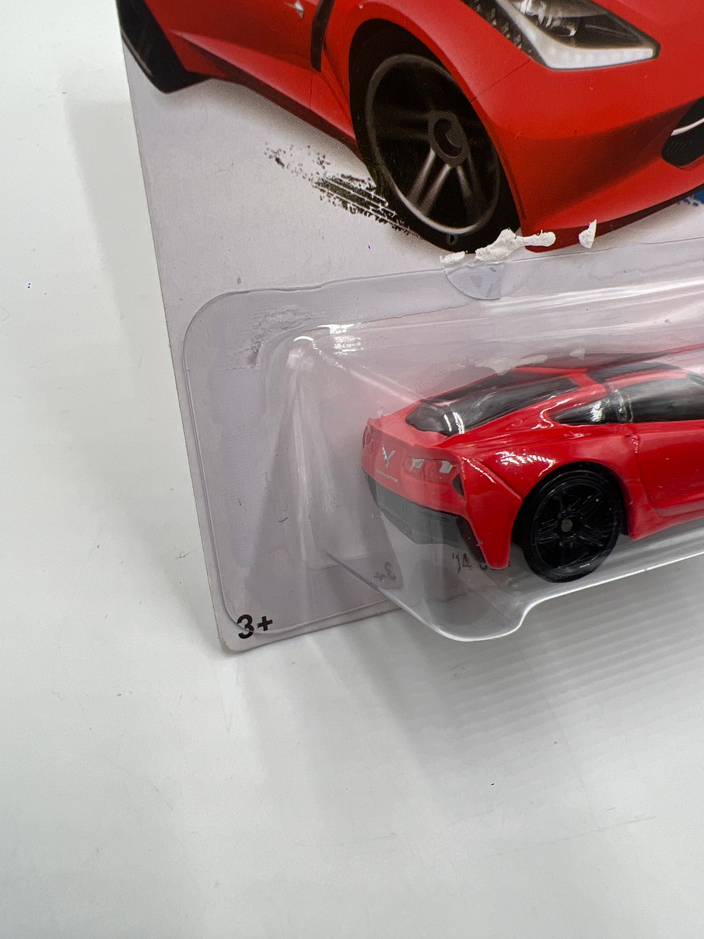 2013 Hot Wheels City #205 14 Corvette Stingray Red