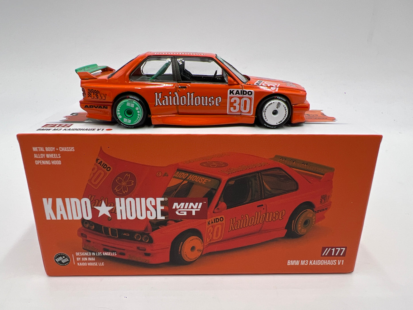 Mini GT Kaido House #177 BMW M3 Kaidohaus V1 Orange