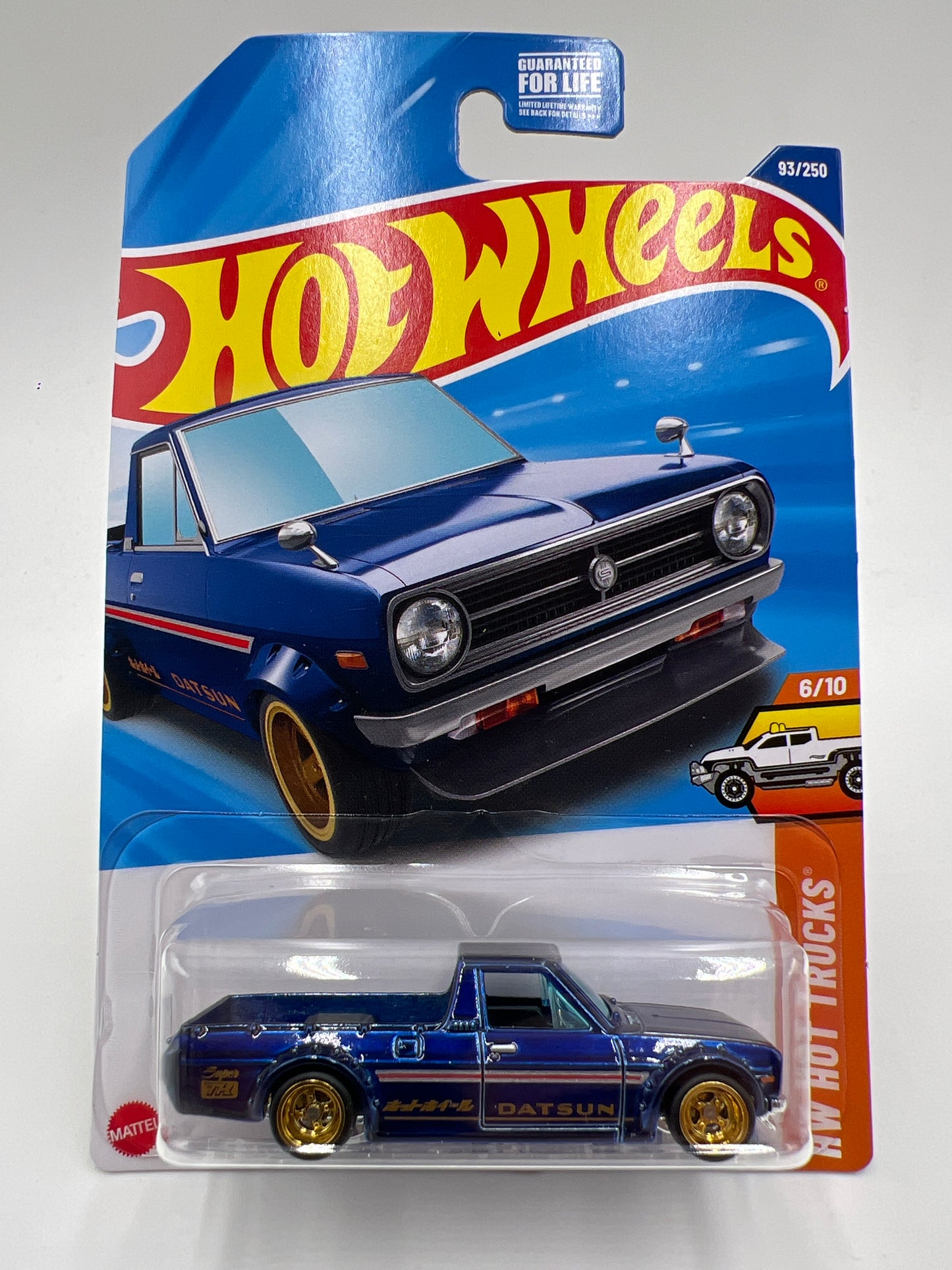 2025 Hot Wheels D Case Super Treasure Hunt #93 1975 Datsun Sunny Truck B120 Blue W/Protector #1