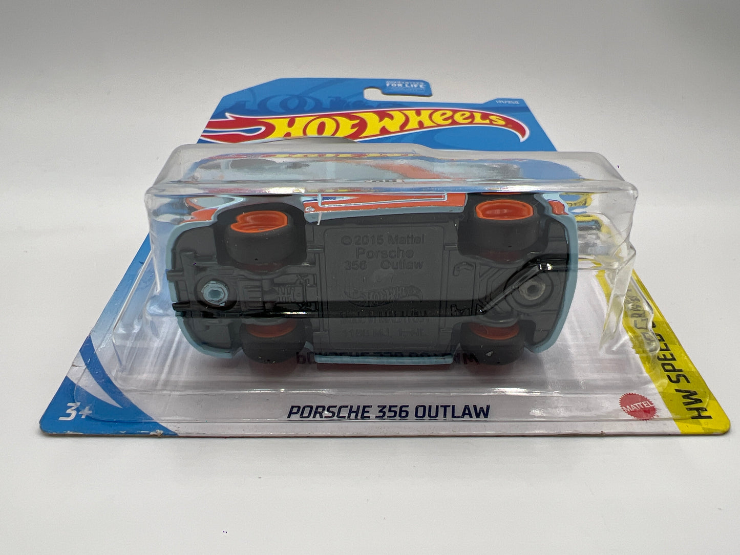 Hot Wheels Porsche 356 Outlaw Blue Gulf Wheel Swap Custom On Card W/Protector SR