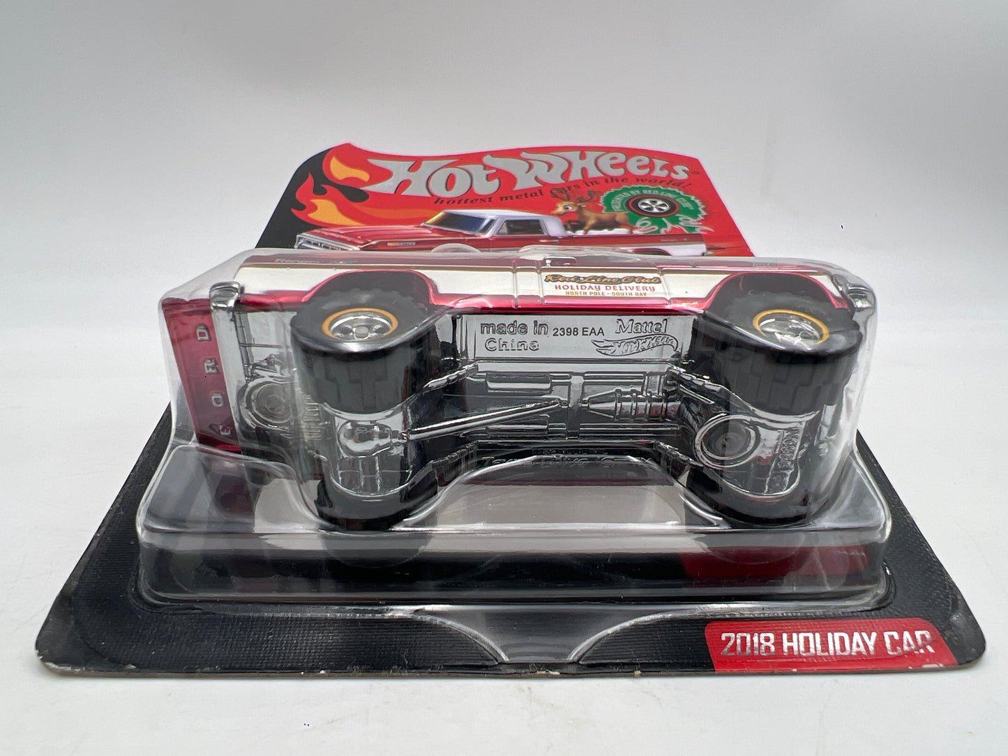 2018 Hot Wheels RLC Club Exclusive Holiday Car #1413/9000 Texas Drive Em W/Protector