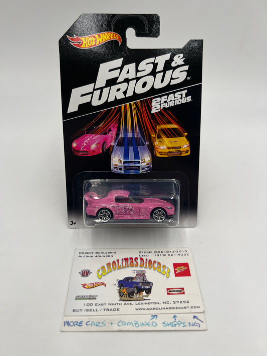 Hot Wheels Fast and Furious #2 Honda S2000 Pink Suki W/Protector