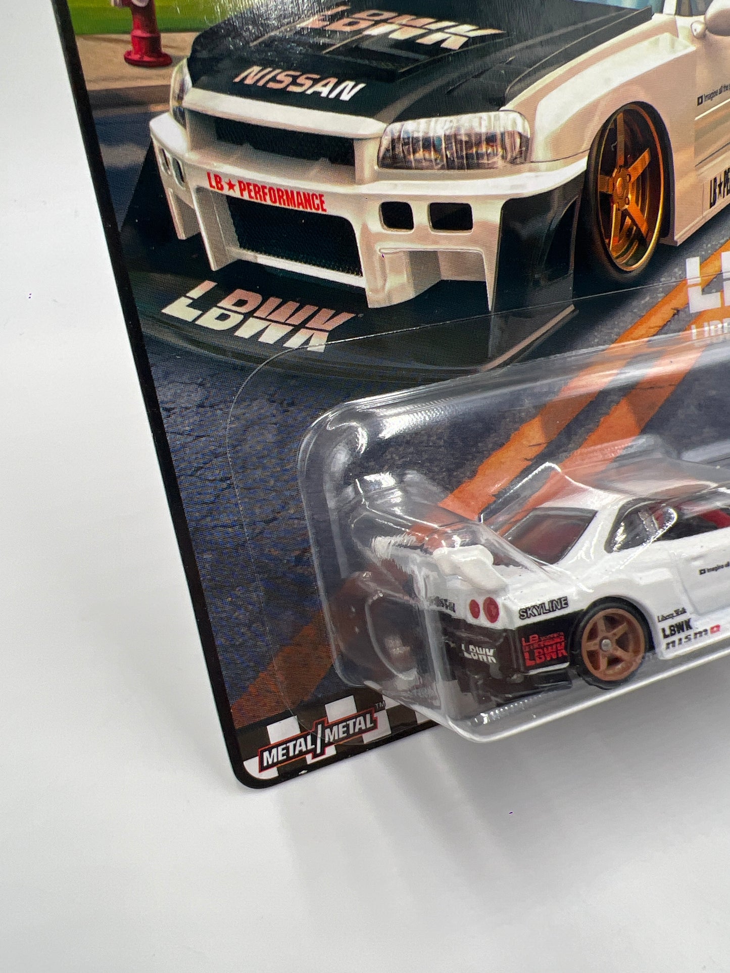 Hot Wheels Premium Boulevard Gold Label LBWK LB-ER34 Super Silhouette Nissan Skyline White 265B
