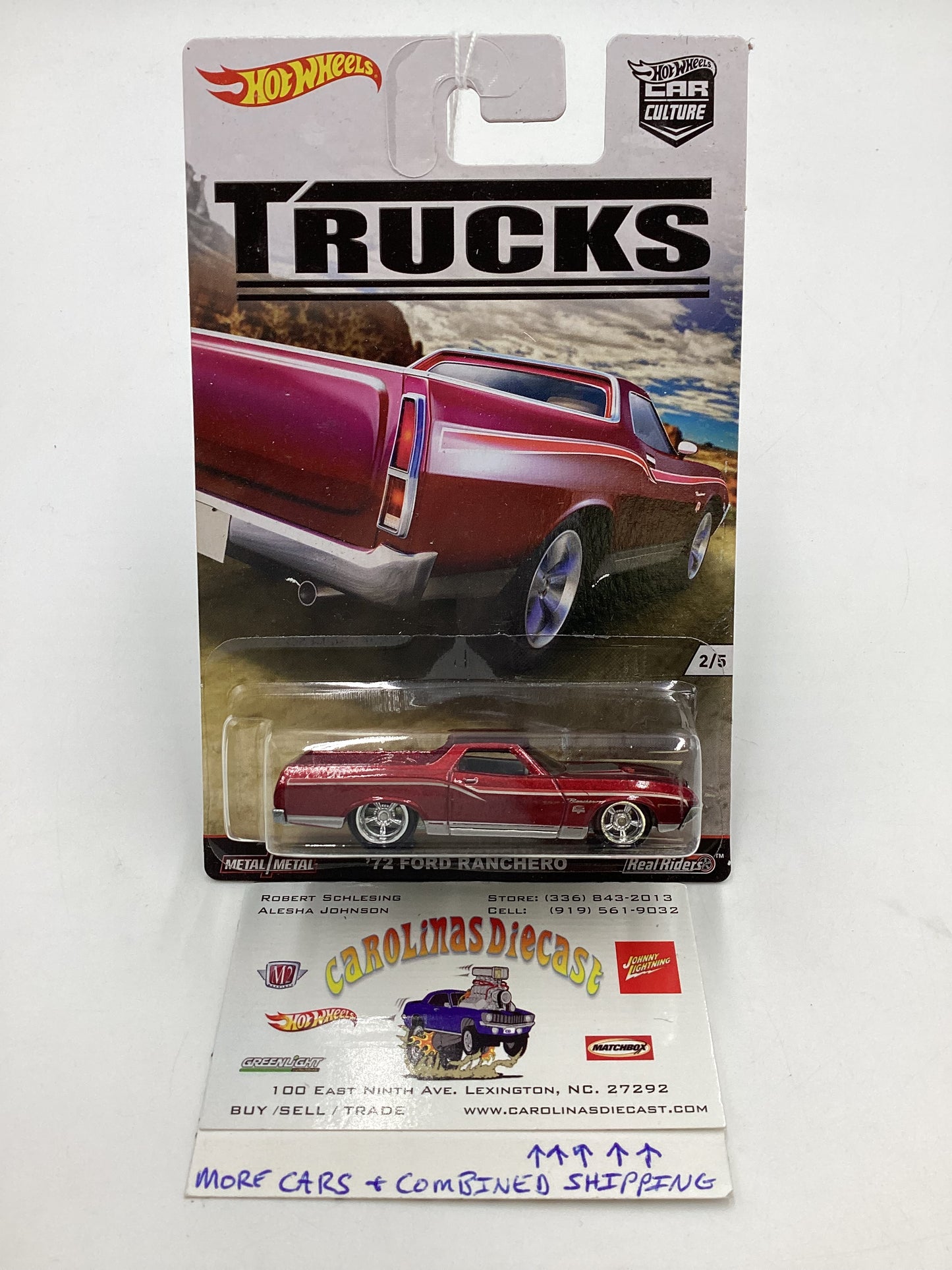 2016 Hot Wheels Car Culture Trucks #2 72 Ford Ranchero 244B