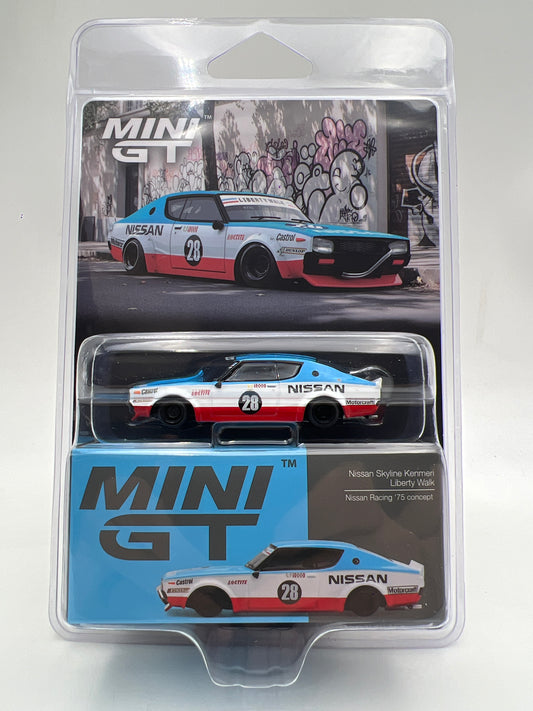 Mini GT #1212 Nissan Skyline Kenmari Liberty Walk Nissan Racing 75 Concept