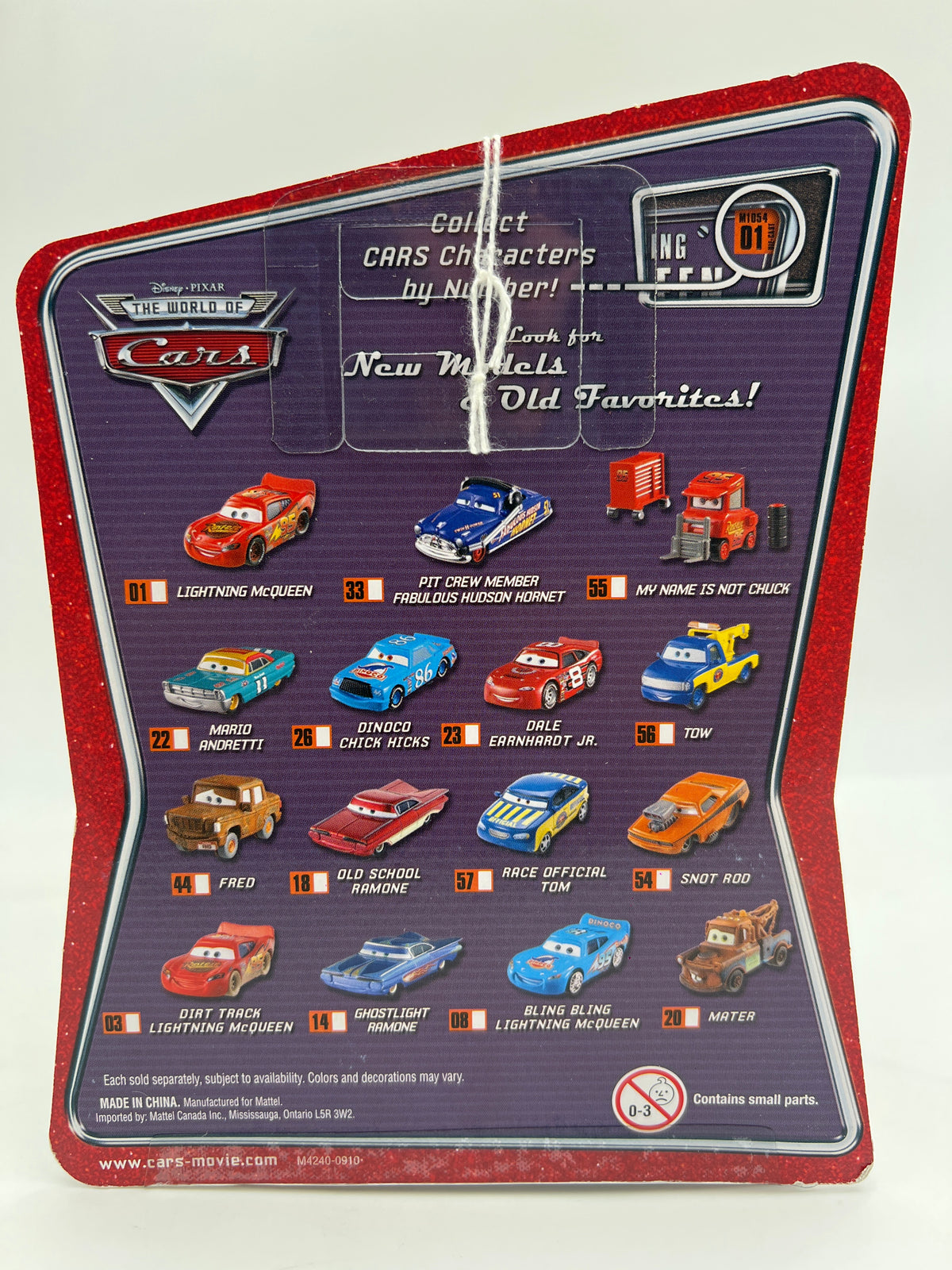 Disney Pixar The World Of Cars #55 My Name Is Not Chuck