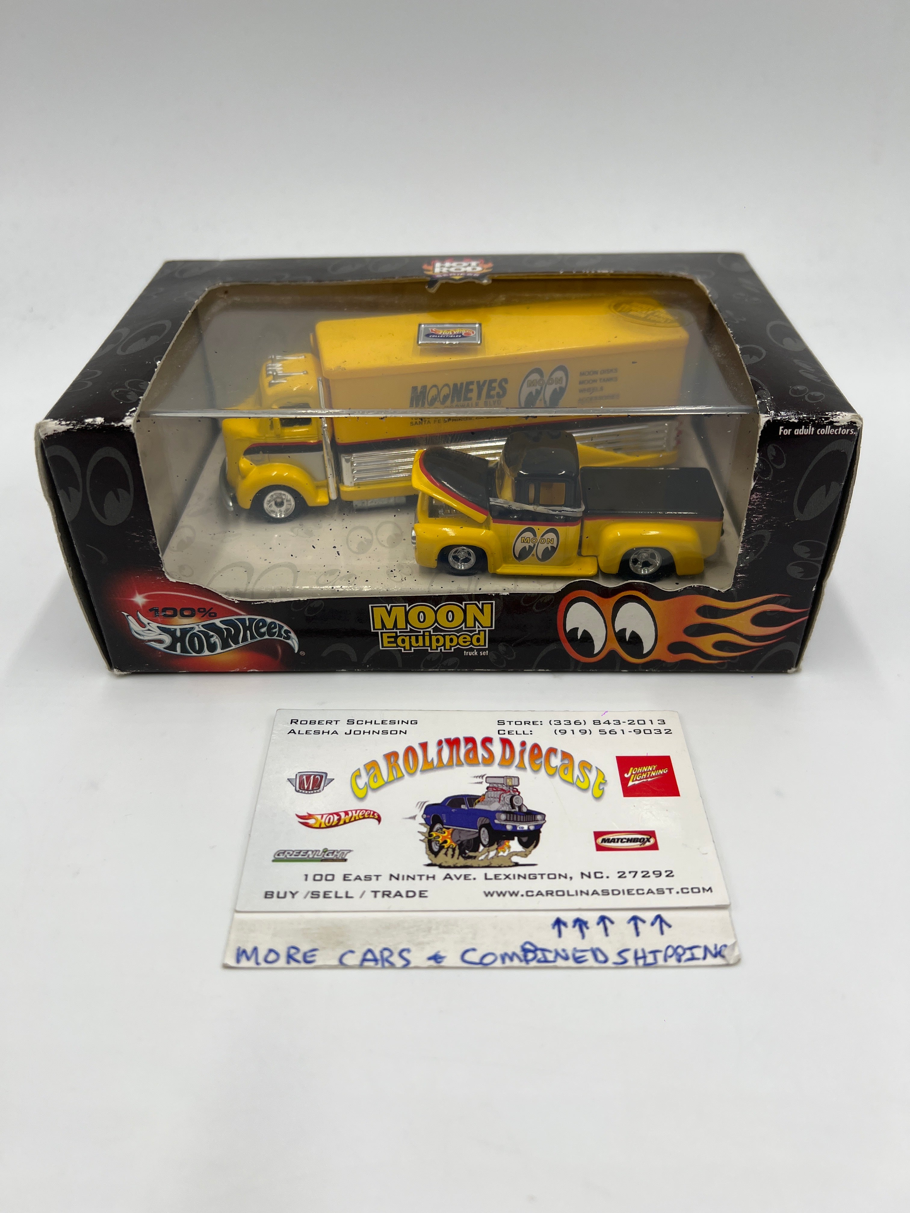 Hot Wheels Black Box 100% Hot Rod Series Moon Equipped Truck Set