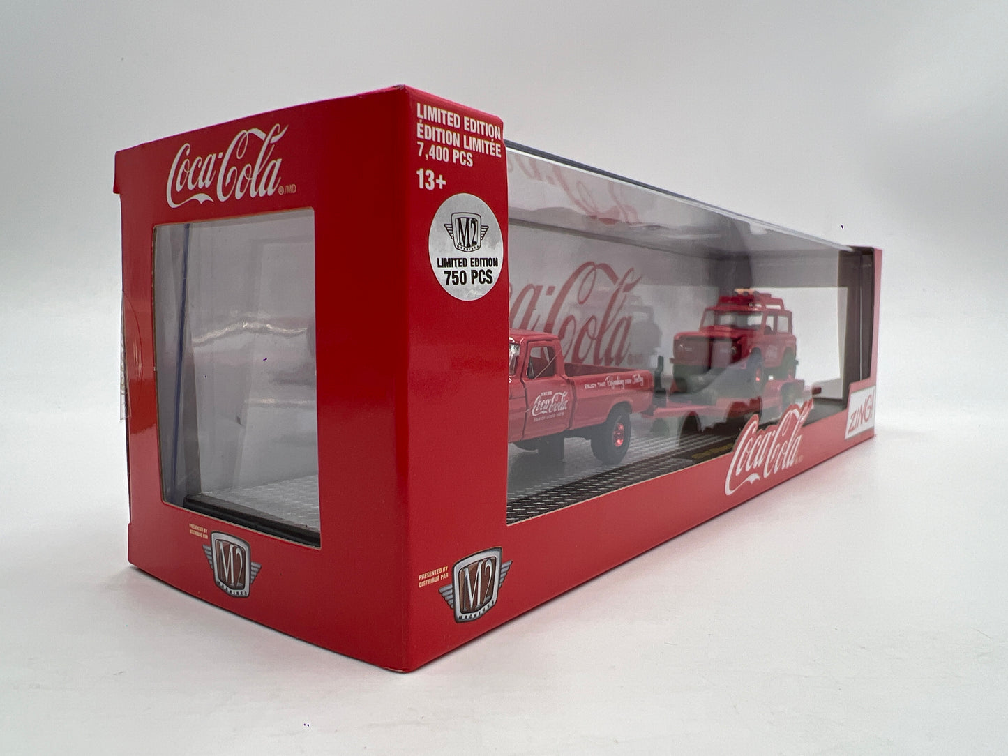 M2 Machines Auto Haulers CHASE Coca Cola 1972 Ford F-250 Explorer 4x4 & 1966 Ford Bronco TW11