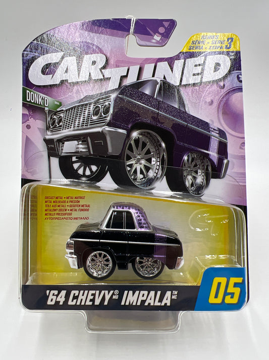 2025 MGA Car Tuned Series 3 #5 64 Chevy Impala Black/Purple 179E