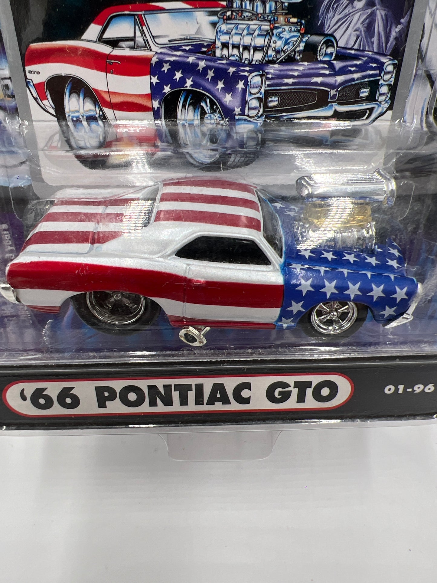 Muscle Machines September 11th, 2001 66 Pontiac GTO American Flag 01-96 222E