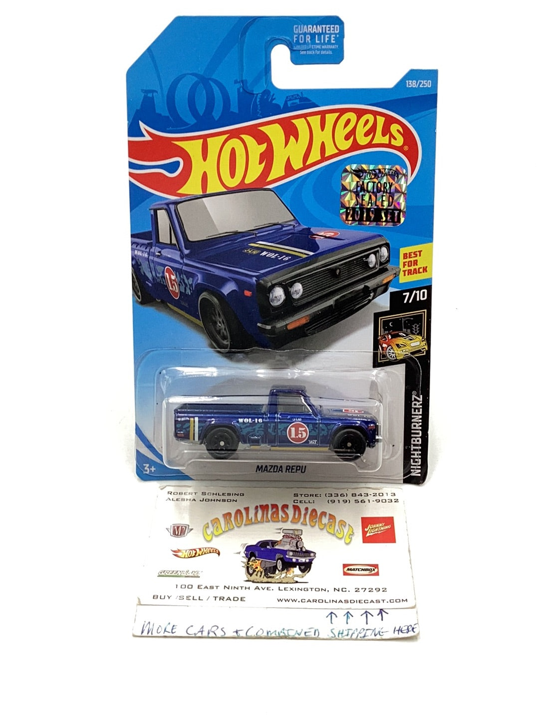 2019 hot wheels super treasure hunt #138 Mazda Repu W/ Protector