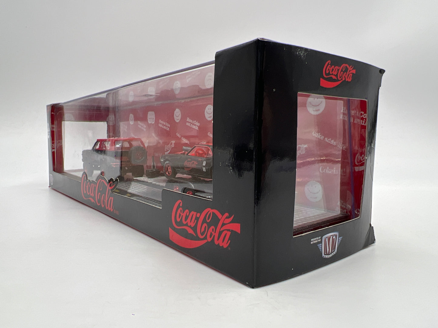 M2 Machines Auto Haulers CHASE Coca Cola 1973 Chevrolet K5 Blazer & 1968 Pontiac Firebird 400 HO TW18