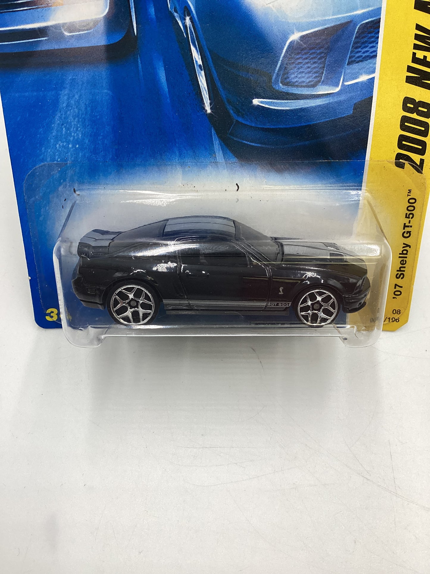 2008 Hot Wheels New Models #1 07 Shelby GT-500 Black 25H