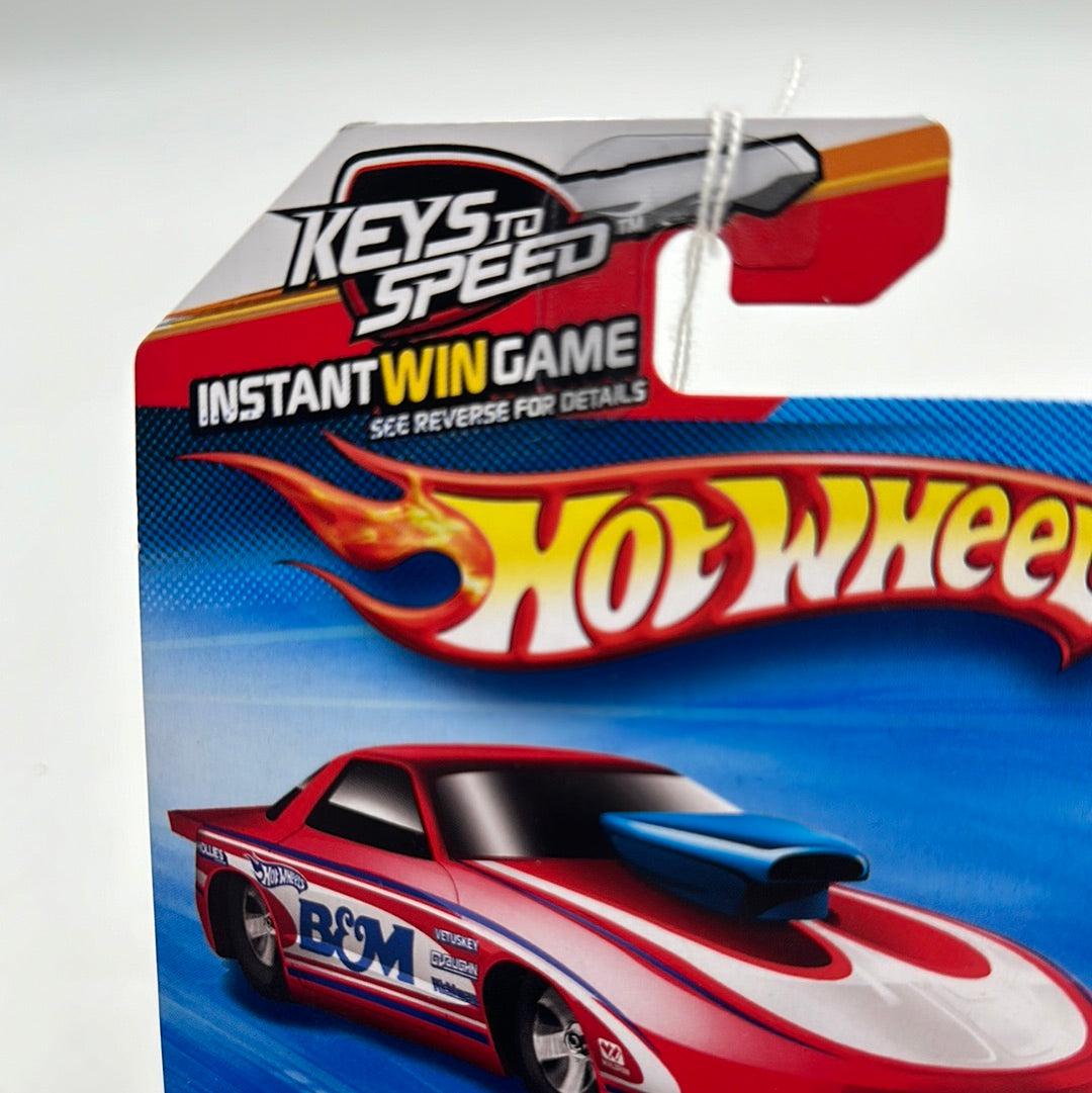 2010 Hot Wheels #102 Pro stock Firebird w/ twin mill III keychain Walmart exclusive 235G