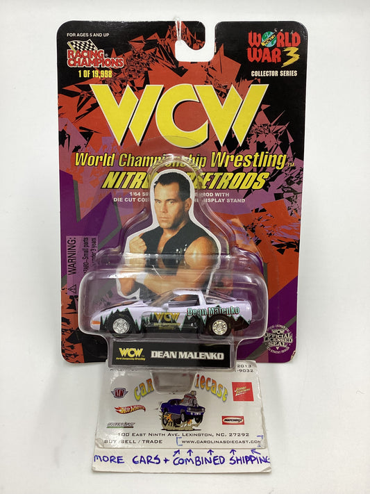 Racing Champions WCW Nitro Streetrods Dean Malenko 97 Chevy Corvette White SR