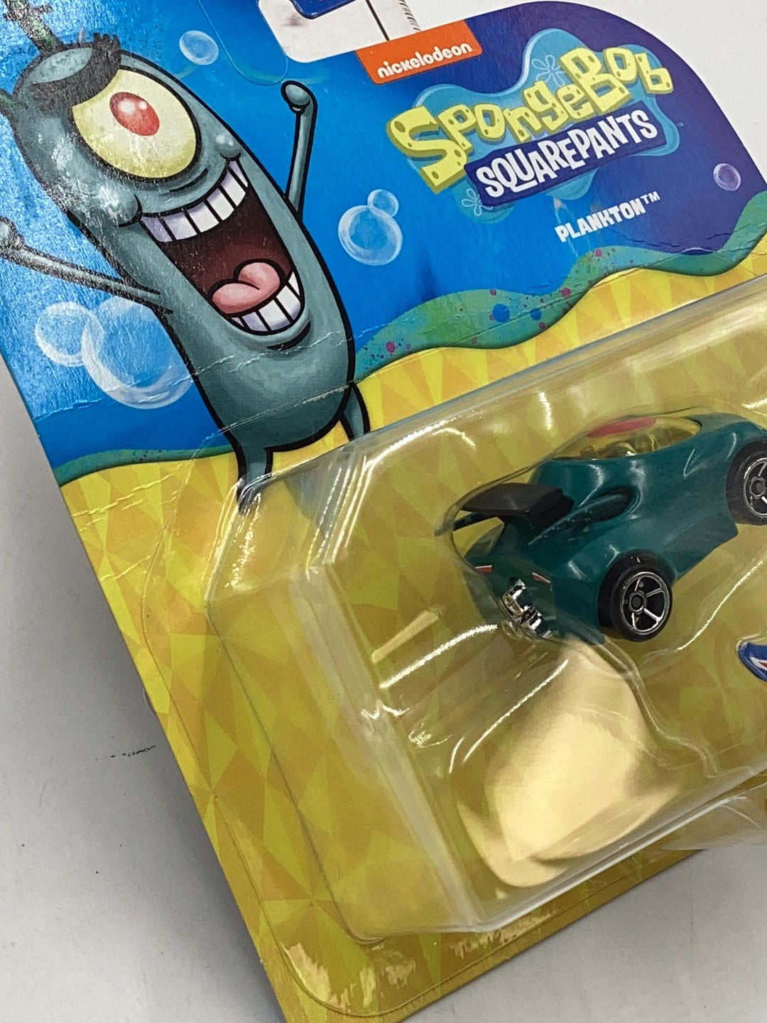 Hot Wheels Nickelodeon Character Cars Plankton *BAD CARD* 112C