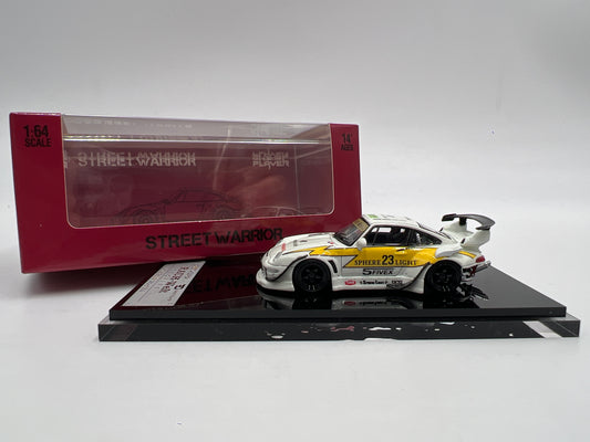 Street Warrior x Ghost Player #262/299 Glow In The Dark Porsche 993 RWB White/Yellow VHTF See Pics For Glow