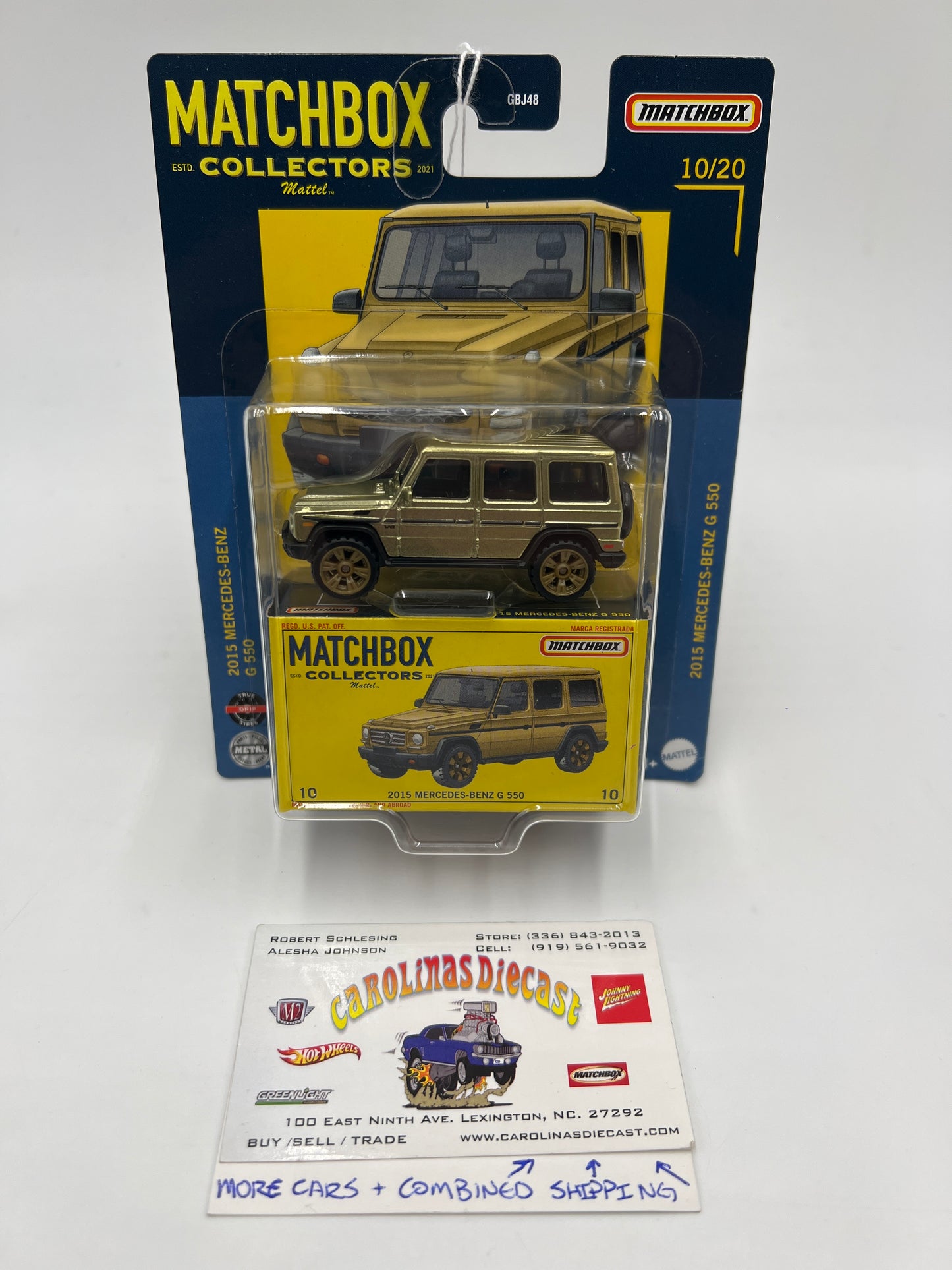 Matchbox Collectors #10 2015 Mercedes-Benz G 550 Gold