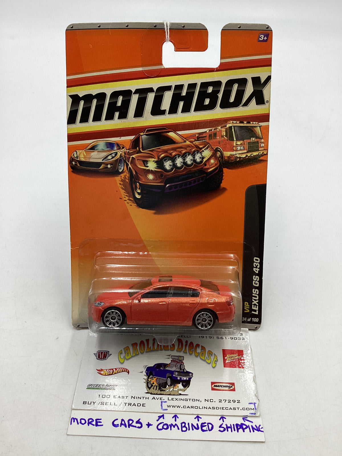 Matchbox VIP #34 Lexus GS 430 Orange 207D – carolinasdiecast