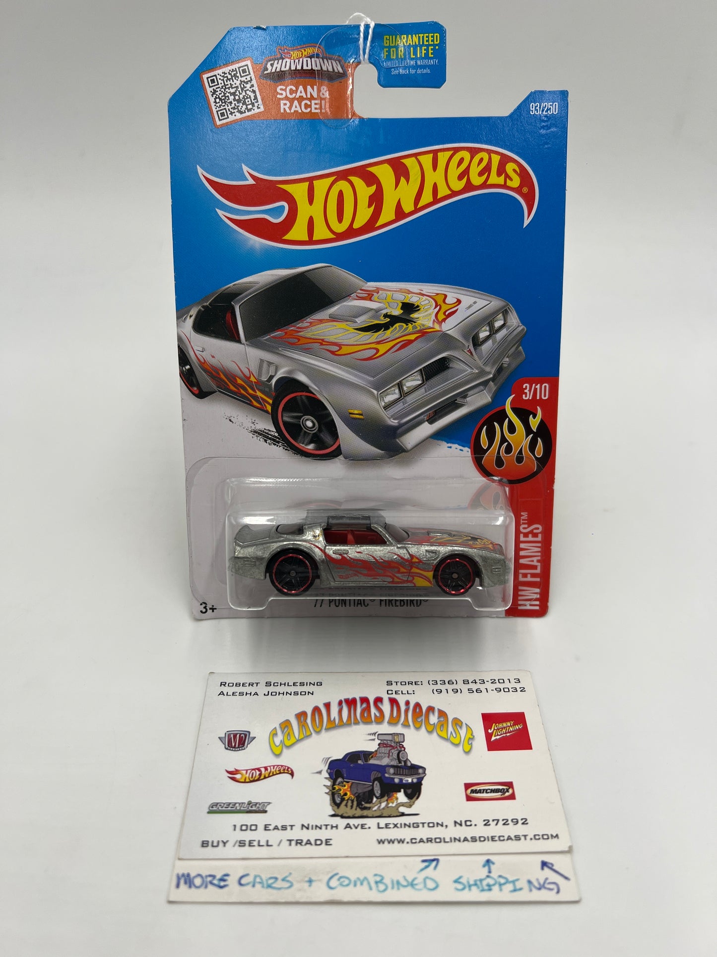 2016 Hot Wheels Walmart Exclusive Zamac #93 77 Pontiac Firebird 143A