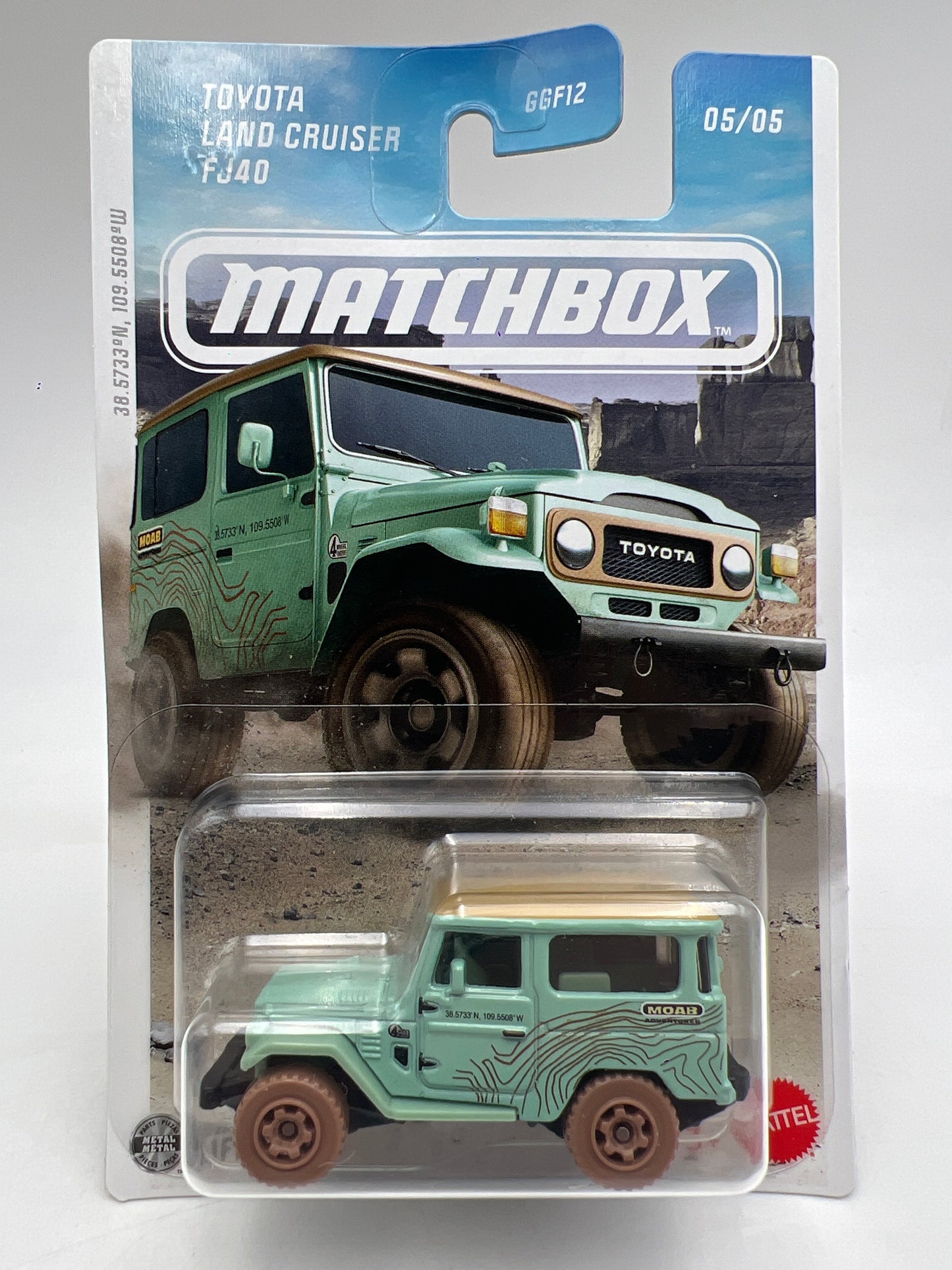 2026 Matchbox Off Road Rally #5 Toyota Land Cruiser FJ40 Green