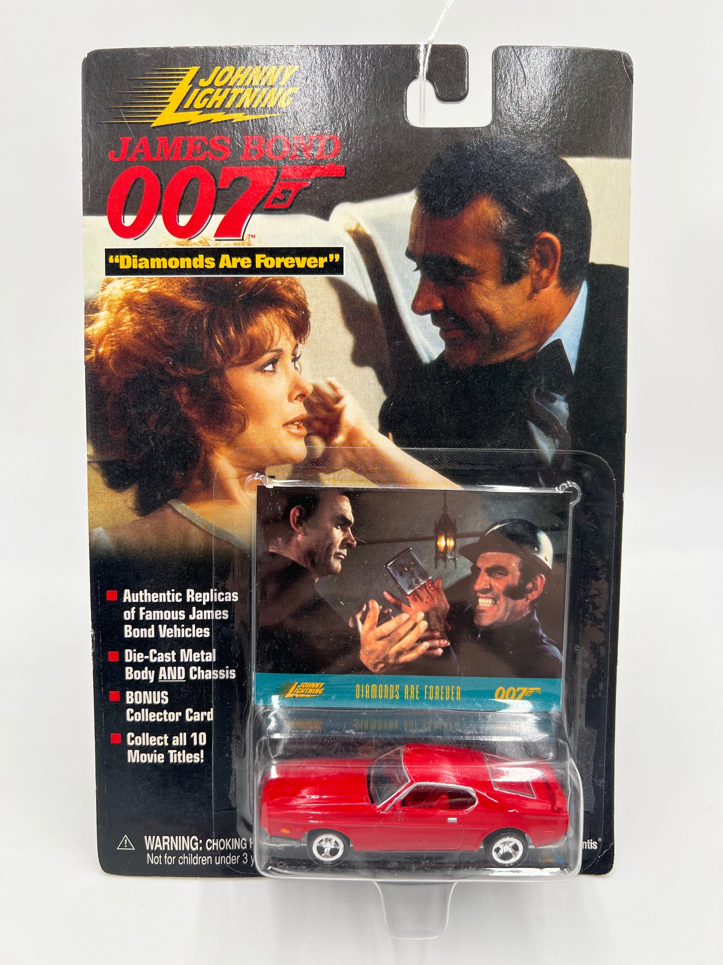 Johnny Lightning James Bond 007 Diamonds Are Forever 1973 Ford Mustang Red 218F