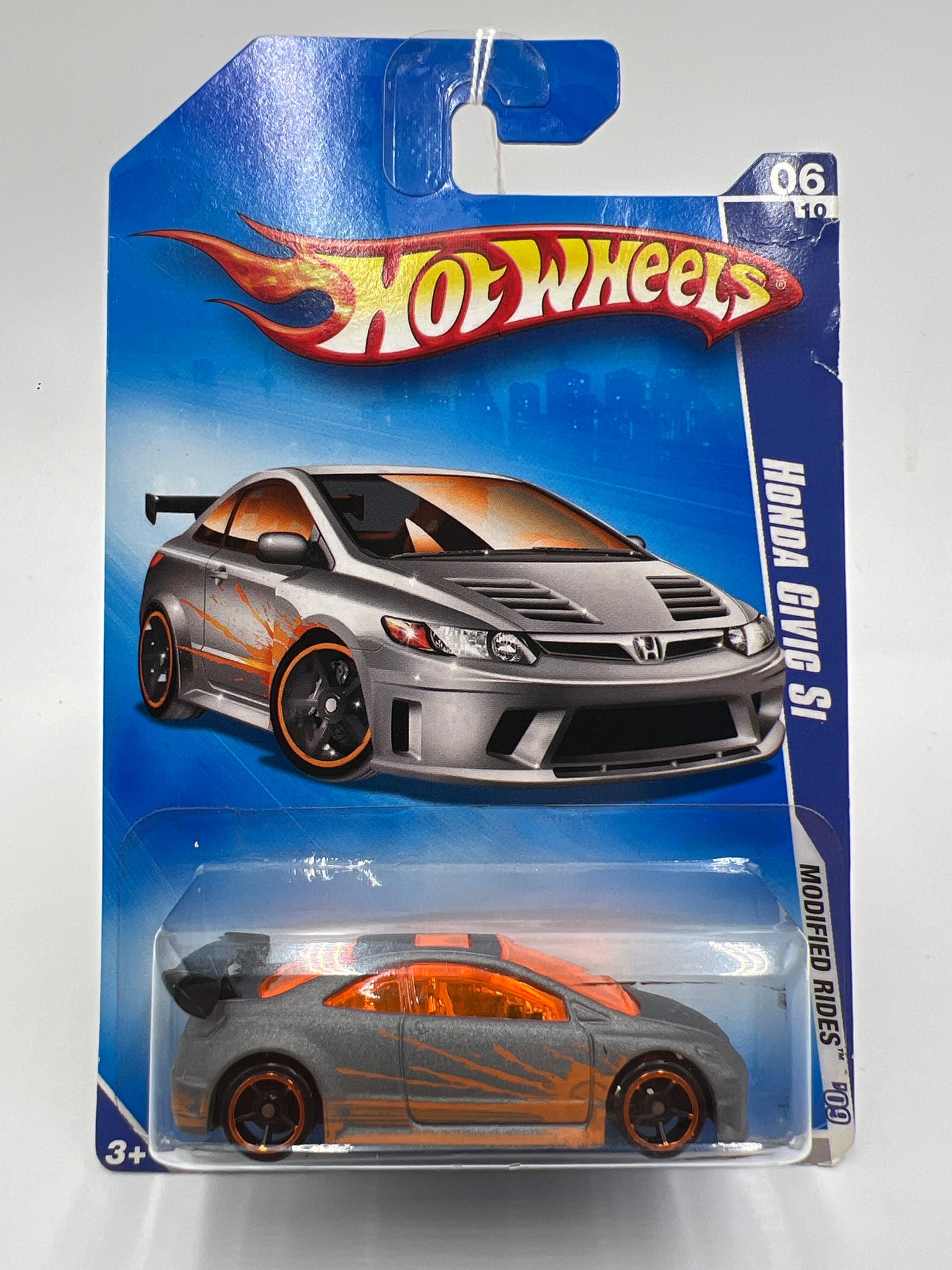 2009 Hot Wheels Modified Rides #162 Honda Civic Si Gray Card Not Perfect SR