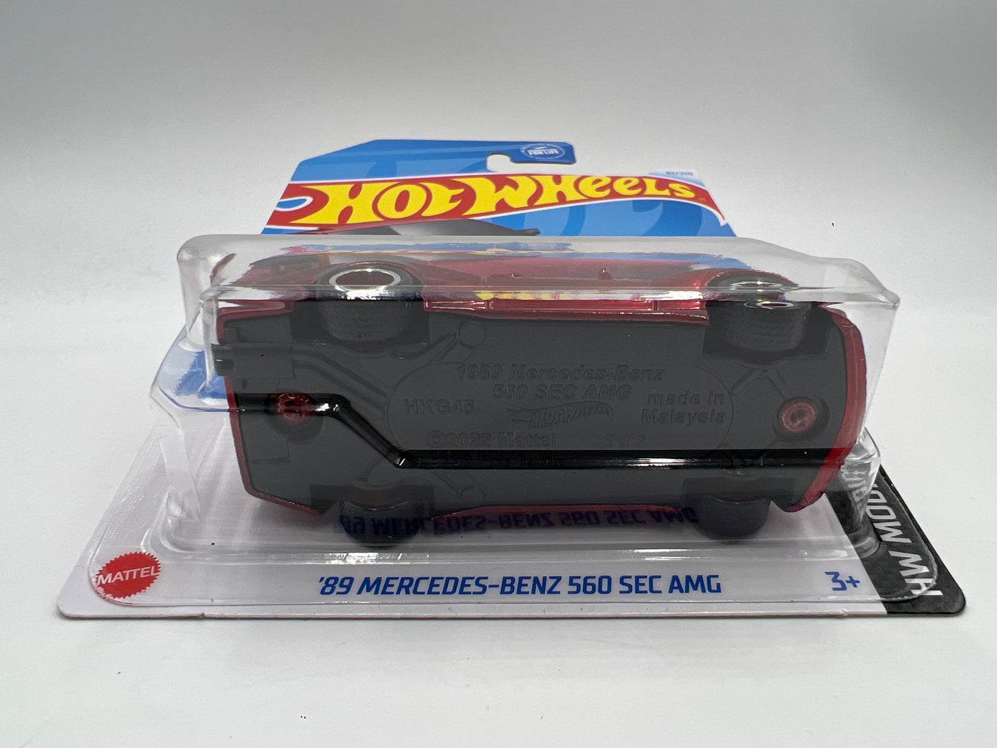 2024 Hot Wheels Super Treasure Hunt #82 89 Mercedes-Benz 560 SEC AMG Red W/Protector