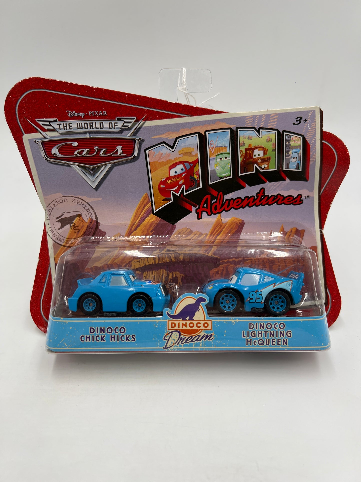 Disney Pixar The World Of Cars 2 Pack Mini Adventures Dinoco Dream Dinoco Chick Hicks & Lightning McQueen 142B