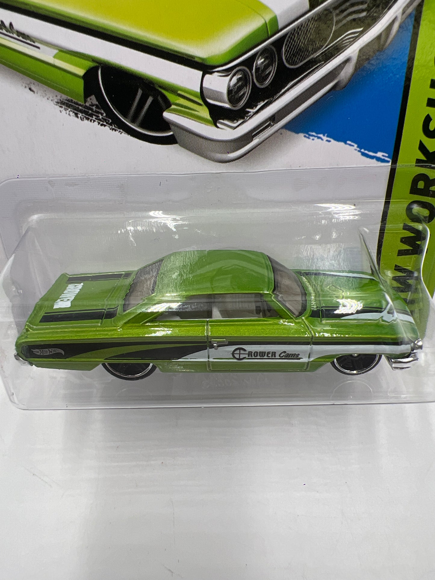 2014 Hot Wheels Workshop #250 Custom 64 Galaxie 500 Green *Vein Top Right Corner* 32C