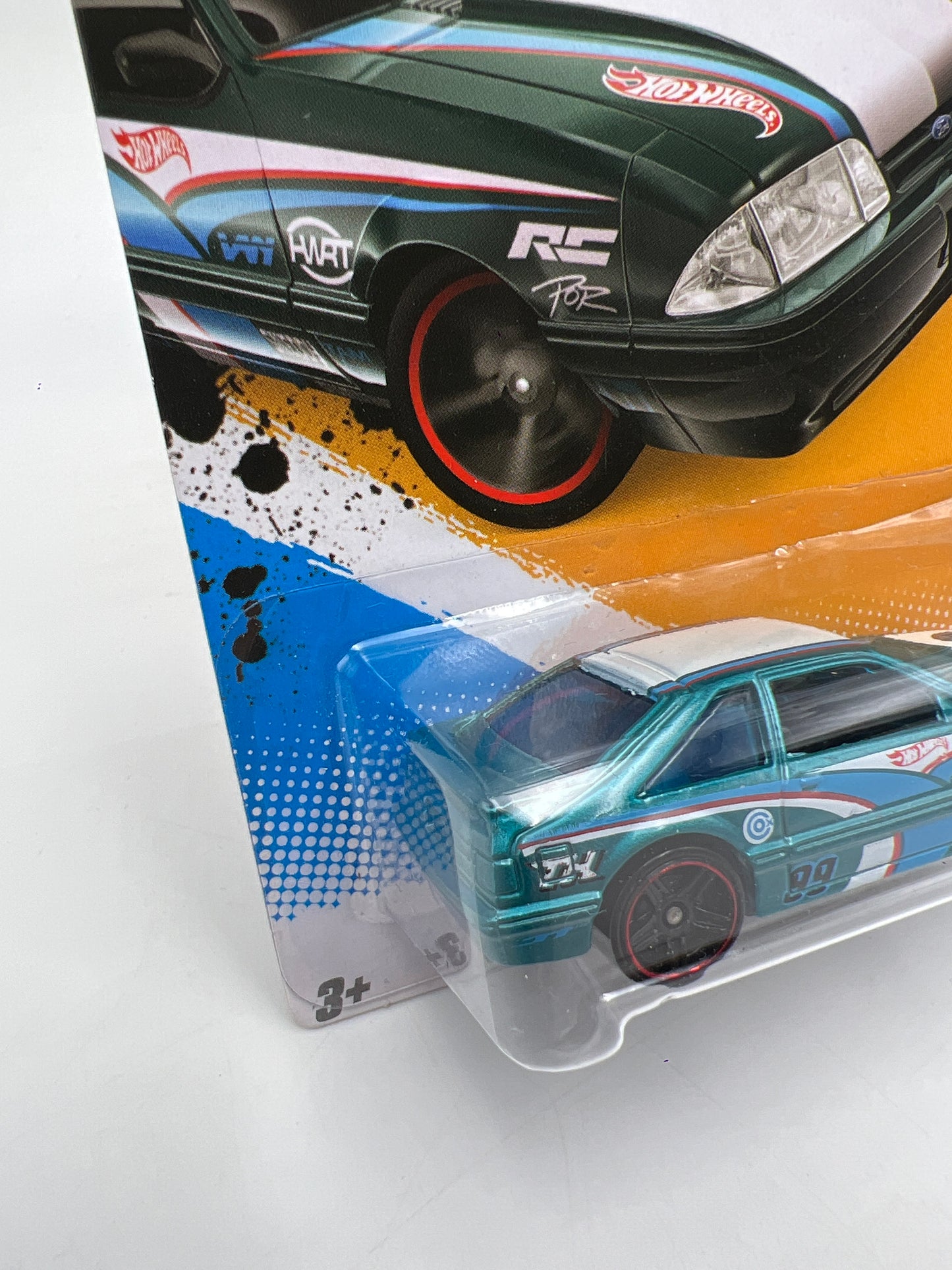 2012 Hot Wheels Treasure Hunts #64 92 Ford Mustang Teal W/Protector