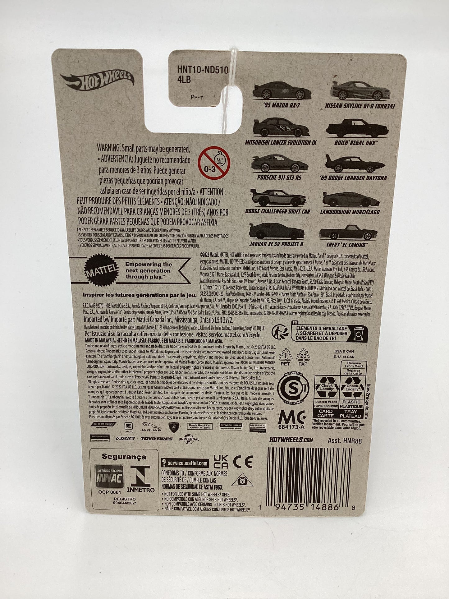 2023 Hot Wheels Fast & Furious Series 2 #10 Chevy El Camino Matte Black 69B