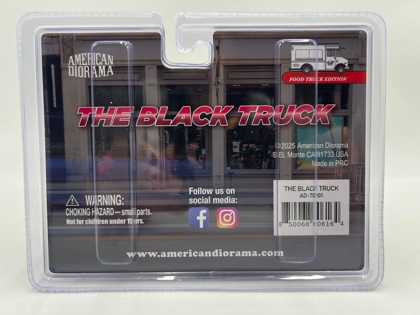 American Diorama 1:64 Food Truck Edition The Black Truck