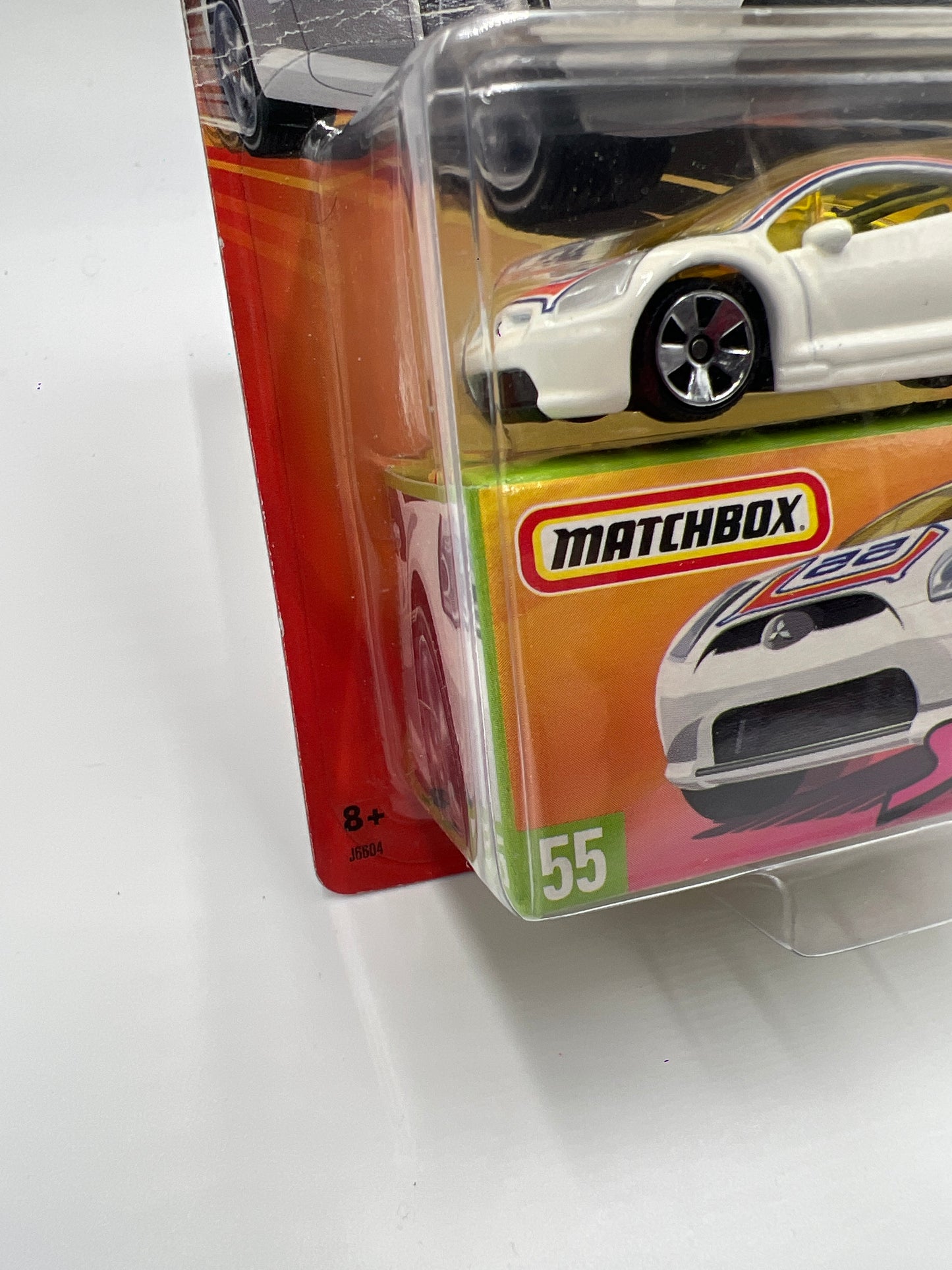 Matchbox Streakers #55 Mitsubishi Eclipse White Card Not Perfect (1) 173A